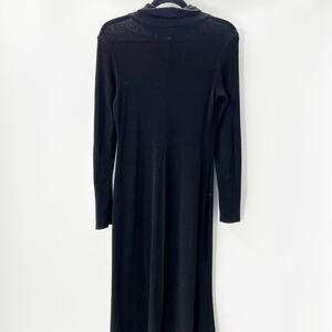 S-Twelve‎ Women's Black Turtleneck Long Sleeve Maxi Sweater Dress Size M